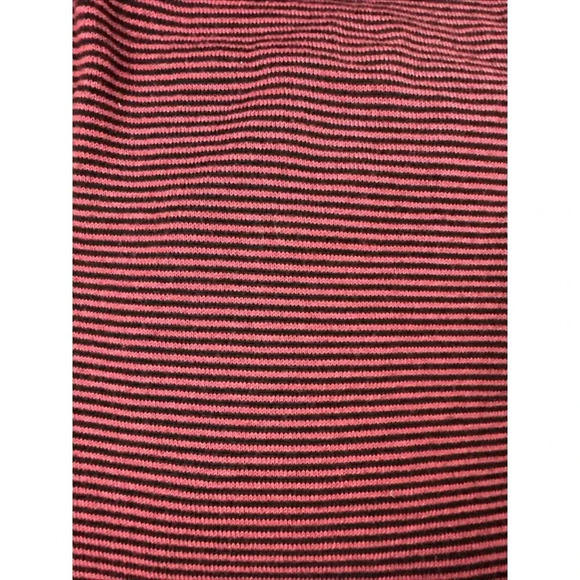 Title Nine Sweater Red Striped Long Sleeve Striped Mock Neck Size Large - Picture 16 of 16